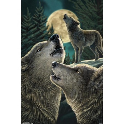 Trends International Lisa Parker - Wolf Song Framed Wall Poster Prints ...