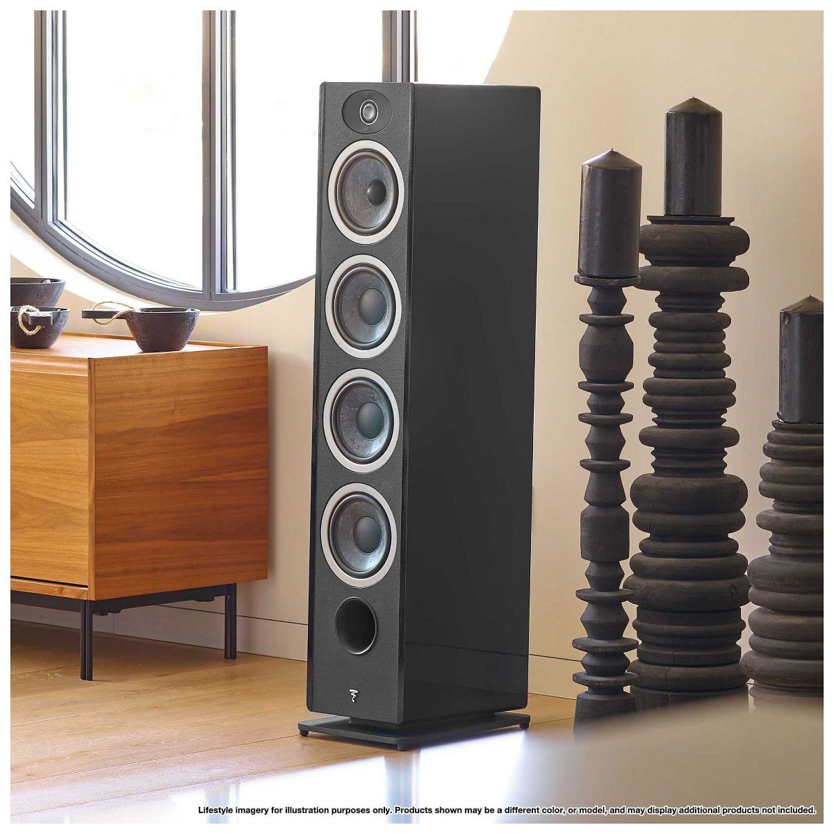 Focal Vestia No3 Slender 3-Way Floorstanding Loudspeakers finished in Black - Pair - thumbnail 7