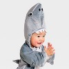 Infant and Toddler Shark Halloween Costume Pullover - Hyde and EEK! Boutique™ Gray/White - 3 of 3