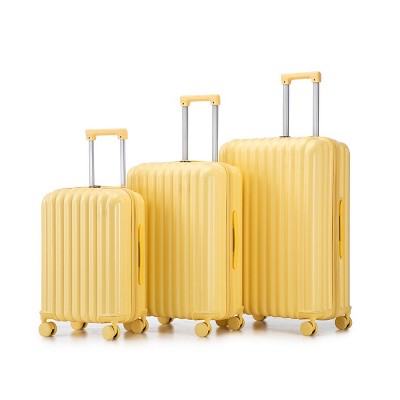 Luggage Sets,20/24/28Inch ABS Spinner Wheel Luggages With Cup Holder And USB Port And Phone Holder,3 Piece Set Of Luggage-Cuddlewood