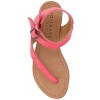 Journee Collection Womens Kyle Ankle Wrap Low Block Heel Sandals - 4 of 4