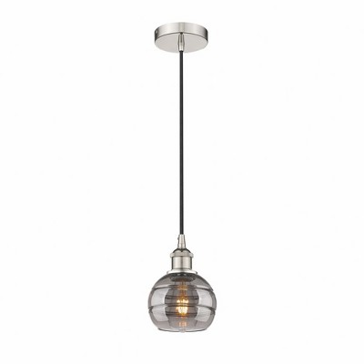 Rochester - 1 Light Cord Hung Mini Pendant In Industrial Style-7.88 Inches Tall and 5.88 Inches Wide