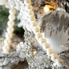 6'L Sullivans White Pearl Beaded Garland  White Christmas Garland - 3 of 3