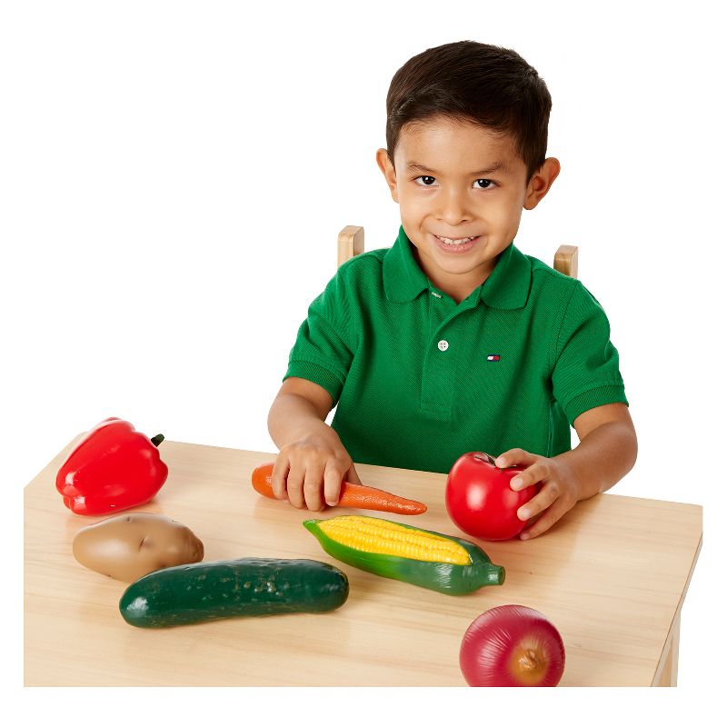 Melissa &#38; Doug Play-Time Produce Fruit (9pc) and Vegetables (7pc) Realistic Play Food, 3 of 14
