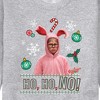 Men's - A Christmas Story - Ho Ho No Pink Bunny Suit Graphic Fleece Sweatshirt - 2 of 4