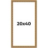 PosterPalooza | Panoramic Sculpted Black Picture Frame - UV Acrylic, Foam Board Backing, Hanging Hardware - 2 of 4