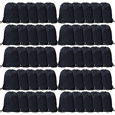 Generic  50 Pcs Drawstring Bags, Bulk Draw String Backpack, Cinch