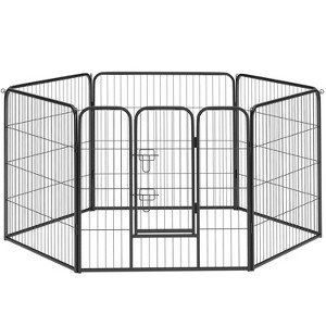 FDW Dog Playpen Pet Dog Fence 2-32 Panels  24/32/40"H Metal Dog Pen Outdoor Exercise Pen with Doors for Large/Medium /Small Dogs for RV,Camping,Yard - 1 of 4