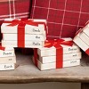 Transpac Large Wood Rustic Holiday Book Stack Set of 2 Christmas Home Decorations - 2 of 4