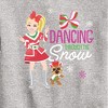 JoJo Siwa Dancing Through The Snow Graphic Long Sleeve Fleece Sweatshirt - Athletic Heather - 4T - 2 of 3