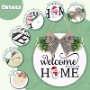 Attop Ultimate 4-Season Welcome Sign Kit: 16 Changeable Icons & Solid Wood Wreath for Year-Round Farmhouse Door Decor (White) - 4 of 4