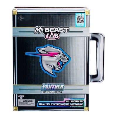 MrBeast Lab Black Light Panther Figure