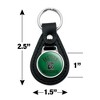 Eastern New Mexico University Greyhounds Logo Black Leather Keychain - 2 of 4