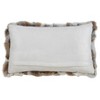 Saro Lifestyle Poly Filled Rabbit Fur Throw Pillow - 2 of 3