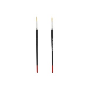 Creative Mark Powercryl Ultimate Acrylic Paint Brushes - Round Assorted Sets of 2, Artist Paint Brushes, 3 Diameters of Synthetic Hair Filament, Fine - 1 of 4