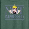 Women's - Disney Villains - Not Impressed Lightweight French Terry Wide Neck Long Sleeve Shirt - 2 of 4