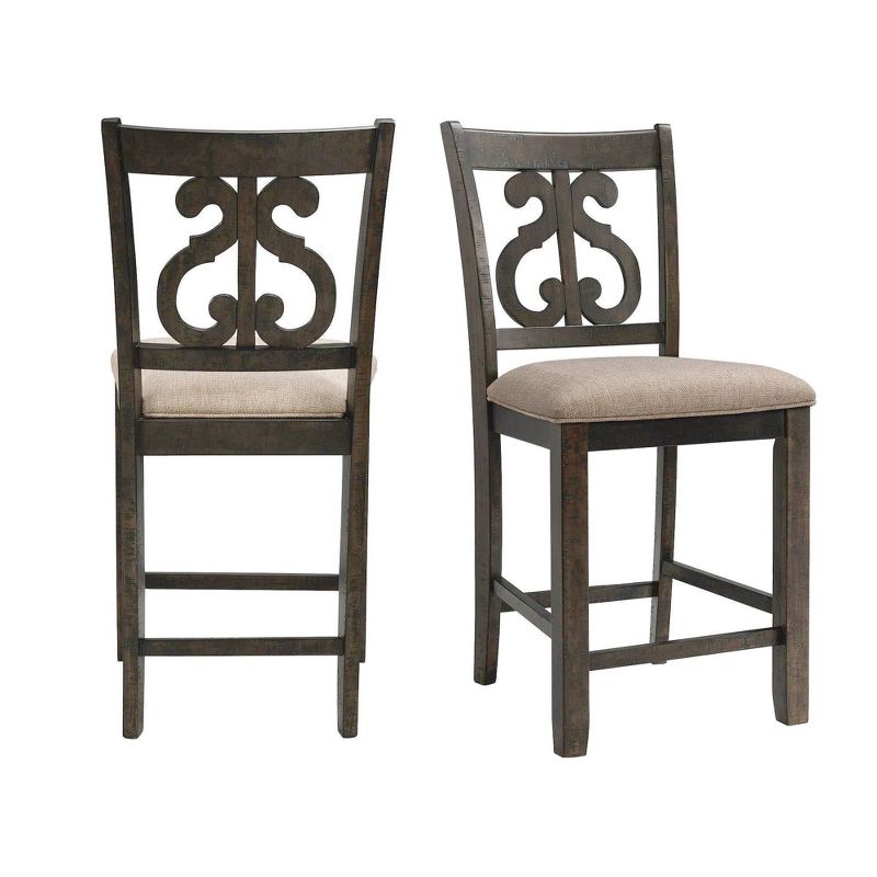 Stanford Swirl Counter Height Barstool Brown - Picket House Furnishings, 1 of 15