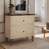 Hommoo Wood File Cabinet, 2-Drawer Filing Cabinet Storage Cabinet - 4 of 4