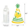 Big Dot of Happiness So Fresh - Lemon - Cone Happy Birthday Party Hats for Kids and Adults - Set of 8 (Standard Size) - 3 of 4