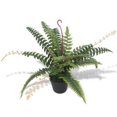 vidaXL Artificial Plant Green Plastic Medium Decorative Inlays