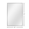 Dovelina Modern Metal Rectangle Wall Mirror Bathroom Vanity Mirror - 3 of 4