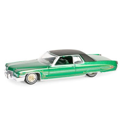 1/64 1971 Cadillac Coupe DeVille, Green California Lowriders Series 5 63060-E