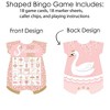 Big Dot of Happiness Swan Soiree - Picture Bingo Cards and Markers - White Swan Baby Shower Shaped Bingo Game - Set of 18 - 3 of 4