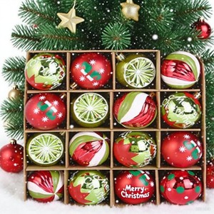 20-Pack Christmas Ball Ornaments with Strings, 6CM/2.36" Small Size Baubles, Shatterproof Plastic Christmas Bulbs, Hanging Decorations - 1 of 4