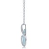 Caribbean Treasures Sterling Silver Large Pear-Shaped Larimar 18" Pendant Necklace - Blue - 2 of 3