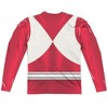 Men's Power Rangers Red Ranger (Front Back Print) Long Sleeve Costume T-Shirt - 3 of 4