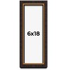 PosterPalooza | Panoramic Modern Shadow Box 1" Depth Brown Frame - UV Acrylic, Backing, Hanging Hardware - 2 of 4