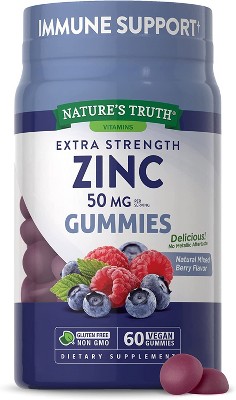 Nature's Truth Zinc 50mg | 60 Gummies : Target