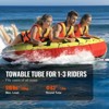 VEVOR Towable Tube for Boating, 1-3 Riders Inflatable Boat Tubes and Towables, 510 lbs, 63" Round Water Sport Towable Tubes for Boats to Pull - 4 of 4