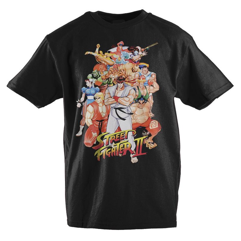 Youth Boys Street Fighter Shirt Video Game Clothing, 1 of 2
