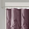 PAGED 72x72" Semi-Sheer Shower Curtain, Tufted Faux Silk Shower Curtain for Bathroom, Contemporary Textured Design Shower Curtain-Bathroom Decor - 3 of 3