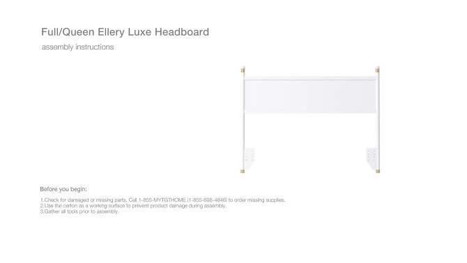 Full/Queen Ellery Luxe Headboard - Threshold™, 2 of 13, play video