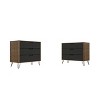 Set of 2 Rockefeller 3 Drawer Dresser - Manhattan Comfort - 2 of 4