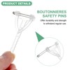 Unique Bargains Plastic Triangle Corsage Buttonhole Safety Pins - 2 of 4
