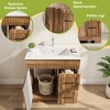 EROMMY 30" Single Bathroom Vanity With Ceramic Top And Faucet, Bathroom Vanity With Drawers And Cabinet - 4 of 4