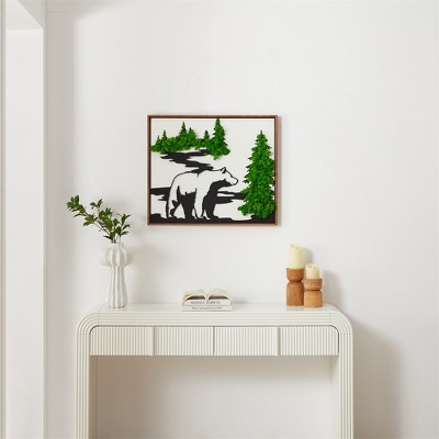 DOMETOUR Metal Art Moss Wall Decor
