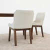 Vynxaria Beige Dining Chairs - Set of 2 for Elegant Comfort - 4 of 4
