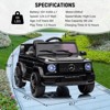 12V Electric Car for Kids, Licensed Mercedes-Benz G63 Ride on Toy with Remote Control, Electric Vehicle with LED Light MP3 USB Bluetooth - 4 of 4