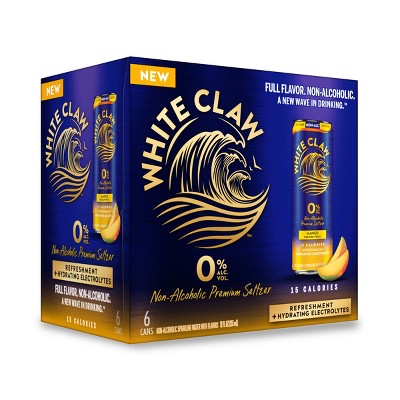 White Claw 0.0 Non-Alcoholic Mango Passionfruit 6pk/12 fl oz Cans