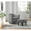 NicBex Corduroy Fabric Swivel Accent Chair,Upholstered Swivel Arm Chairs with Ottoman,Modern Comfy Swivel Chair,Accent Chairs for Living Room - 2 of 4