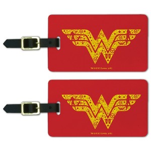 Wonder Woman Wonder Woman Icons Logo Luggage ID Tags Set of 2 - 1 of 4