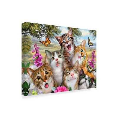 Trademark Fine Art -Howard Robinson 'Goofy Kittens' Canvas Art