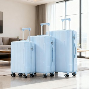 KWPZQEB Luggage 3 Pcs ABS Hardside Luggage Sets TSA Lock Spinner Wheel Suitcases ( 20/24/28) - 1 of 4