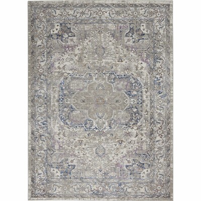Nourison Royal Terrace Distressed Medallion Abstract Indoor Area Rug