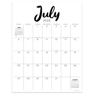 TF Publishing July 2025 - June 2026 Large Art Poster Wall Calendar