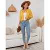BLUEMING Womens Soft Knit Sweater Cardigan Bracelet Sleeve Open Front Cardigan Above Hip Length Cardigan - 4 of 4